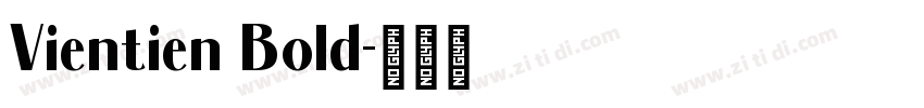 Vientien Bold字体转换